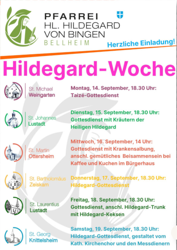 Hildegard-Woche vom Mo.14.-Sa.19. Sep.